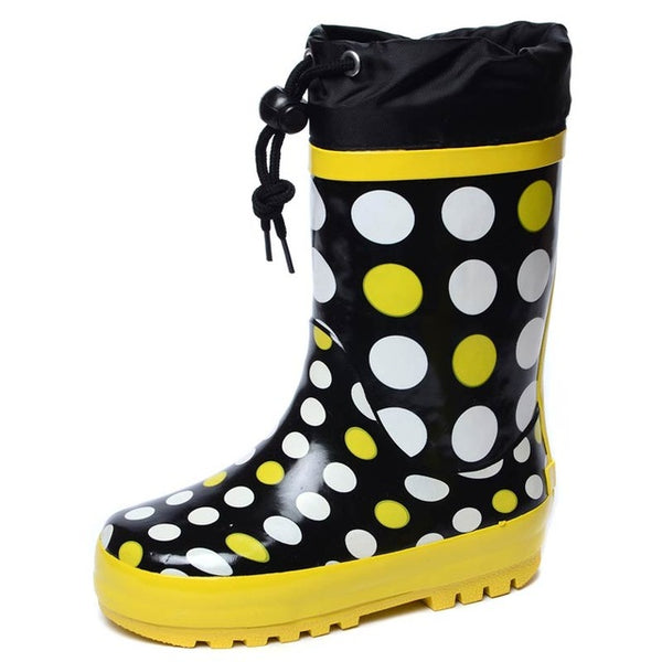 FLAMINGO branded 2017 new collection spring-autumn fashion gumboots with wool quality anti-slip kids shoes for girls 71-HL-0010