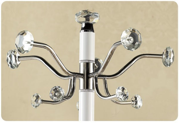 Elegant crystal peg coat stand