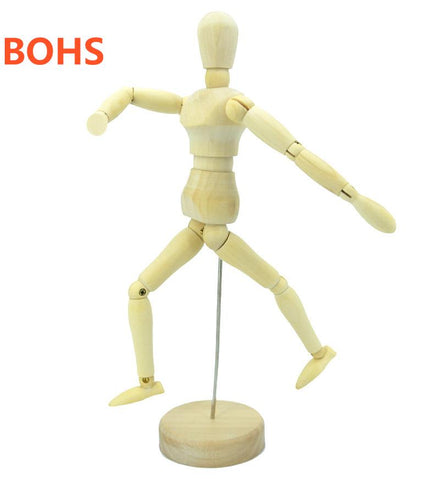 Wooden Artist Manikin Humanoid Manikin 4.5 inch/11.4cm