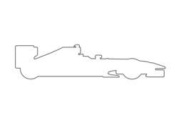 Racing Car Outline