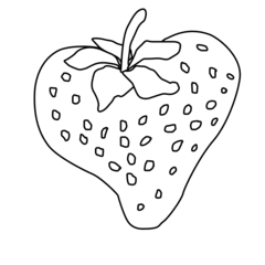 Strawberry Outline