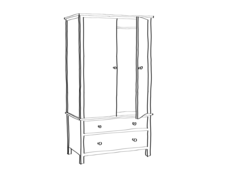 Wardrobe Furniture Outline