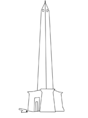 Outline of Wellington Monument